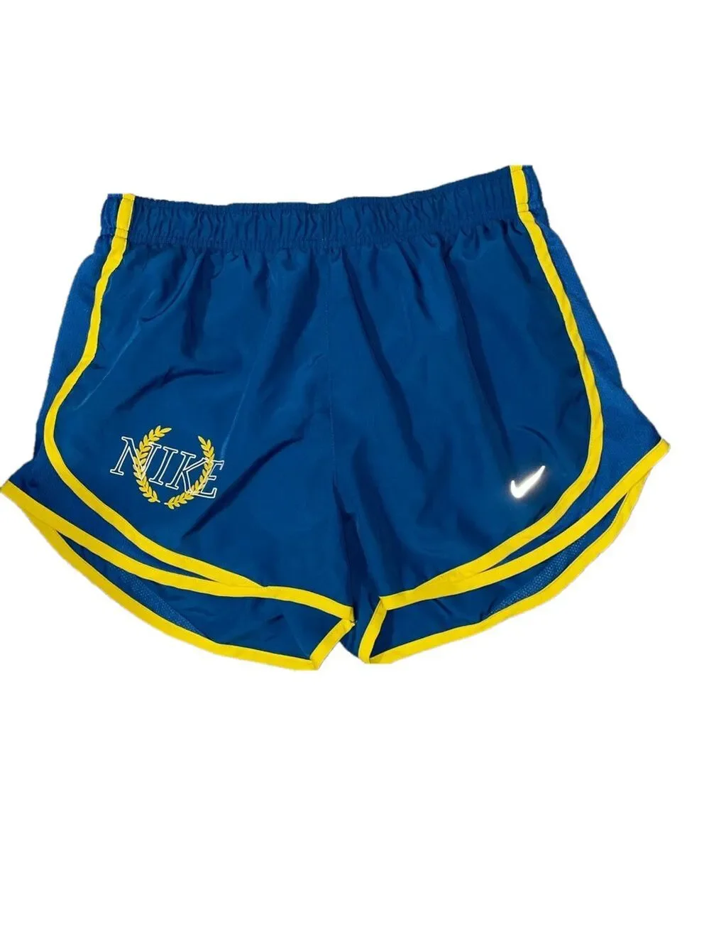 Nike Womens Medium Dri Fit Tempo Victory Graphic Running Shorts - Picture 2 of 9